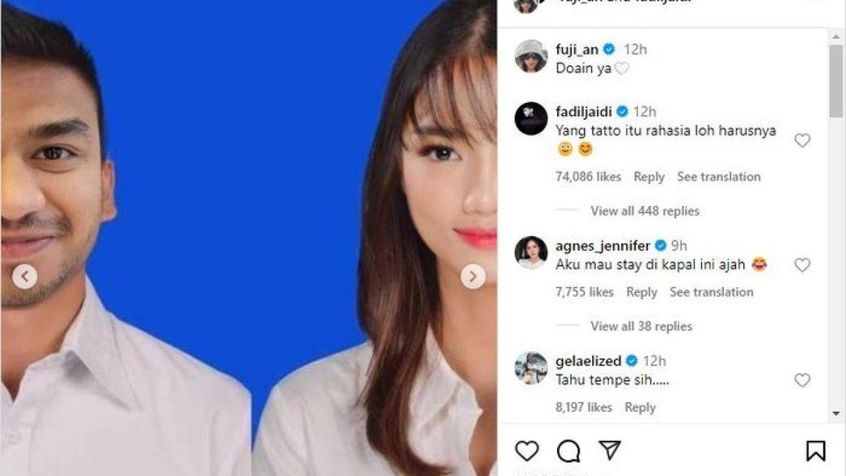 Fuji membagikan isi percakapan dengan Fadil yang bicara soal pernikahan.