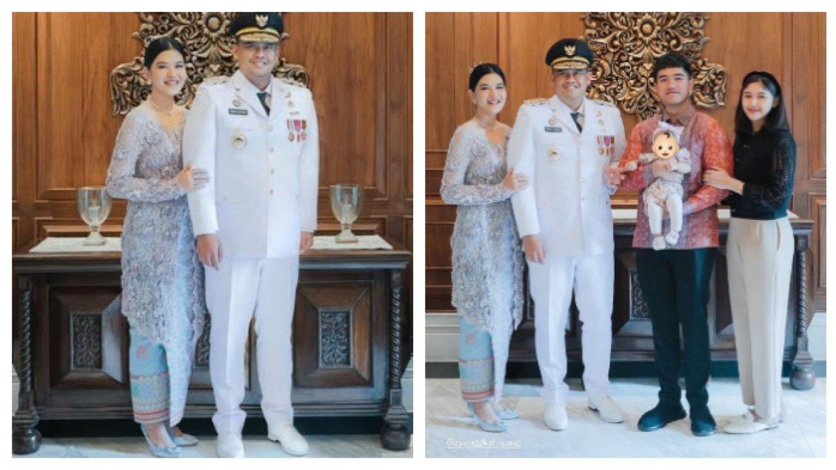 GAYA KAHIYANG DAN ERINA - Adu gaya Kahiyang Ayu dan Erina Gudono di momen pelantikan Bobby Nasution, istri Kaesang Pangarep pakai sepatu yang harganya lebih mahal dari punya kakak ipar.