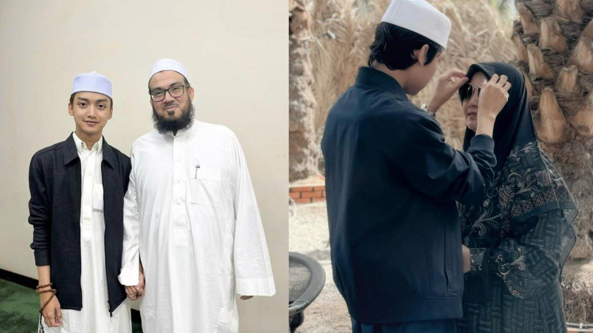 GUS AZMI MENIKAH - Potret Gus Asmi bersama pemuka agama dan ibunya, foto diunduh dari Instagram @askandaryoung pada Rabu (19/2/2025). Gus Asmi tengah disorot lantaran disebut bakal menikahi selebgram berhijab Khansa Mariska