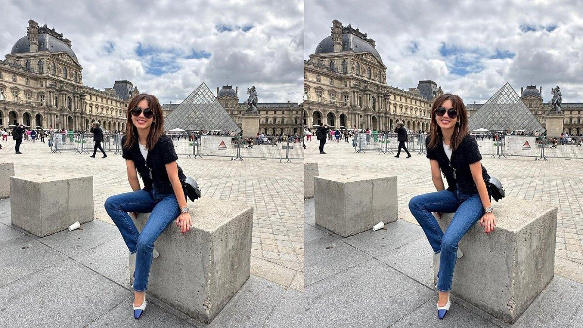 Gaby Bakrie liburan ke Paris, Perancis