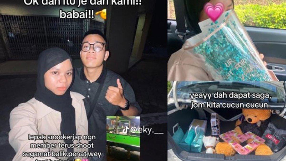 Gadis beruntung dapat 21 hadiah dari pacar