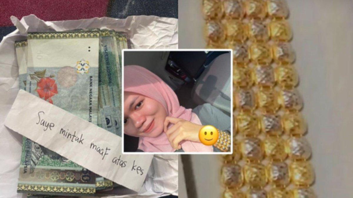 Gadis kehilangan gelang emas seharga Rp 28 juta, pencuri kembalikan dalam bentuk uang a