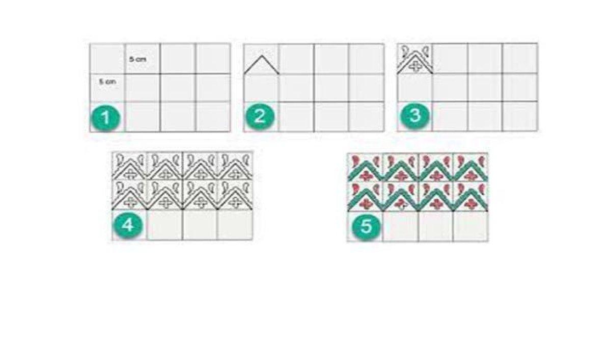 Gambar motif kantong kertas.