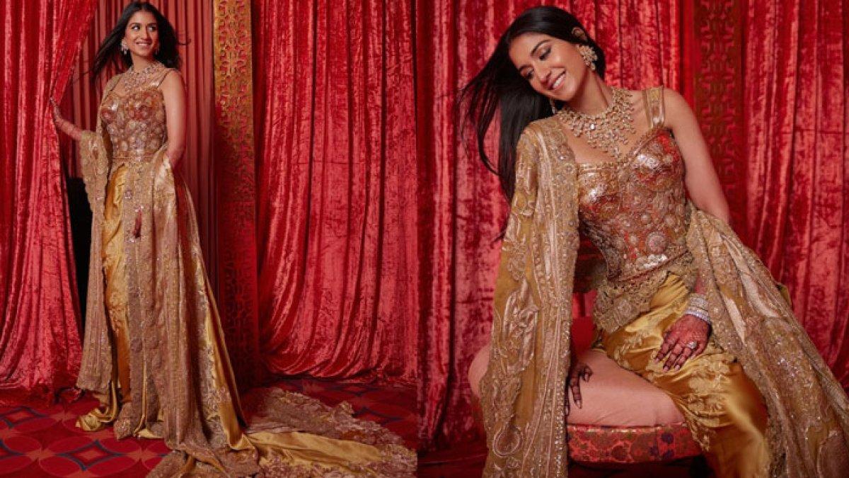 Gaun Pernikahan Radhika Merchant Kala Nikahi Anant Ambani