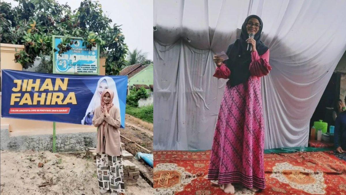 Gaya busana sederhana Jihan Fahira