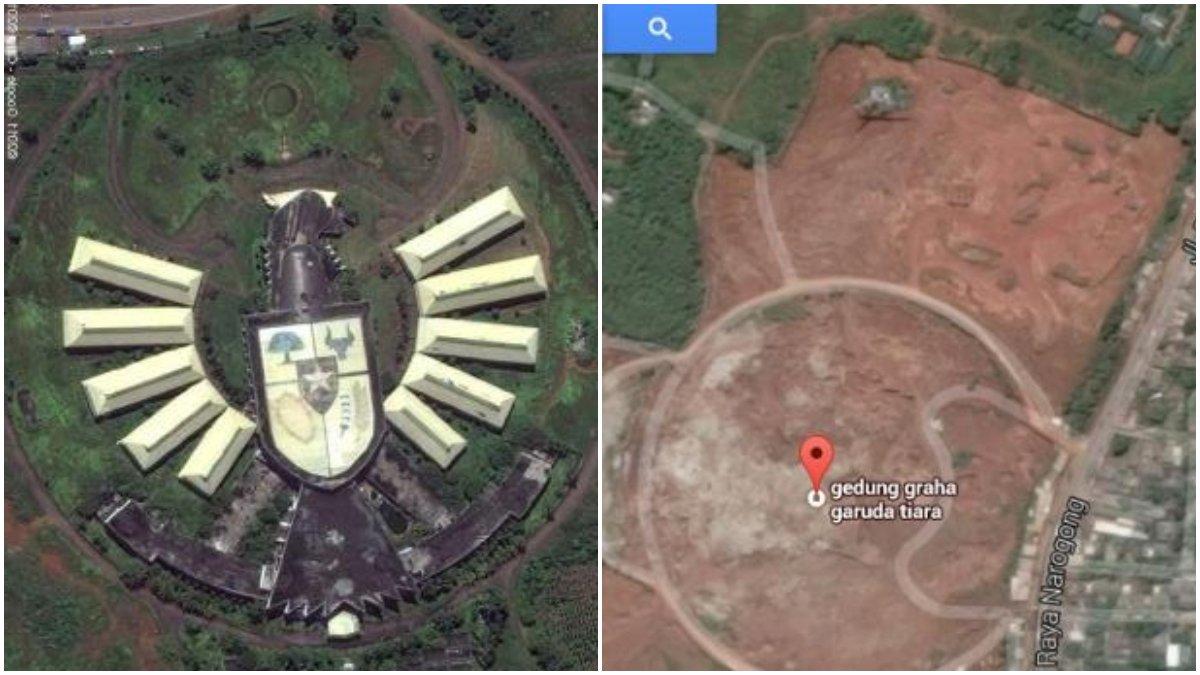 Gedung Garuda Raksasa atau yang dulu disebut sebagai Graha Garuda, salah satu proyek Soeharto.