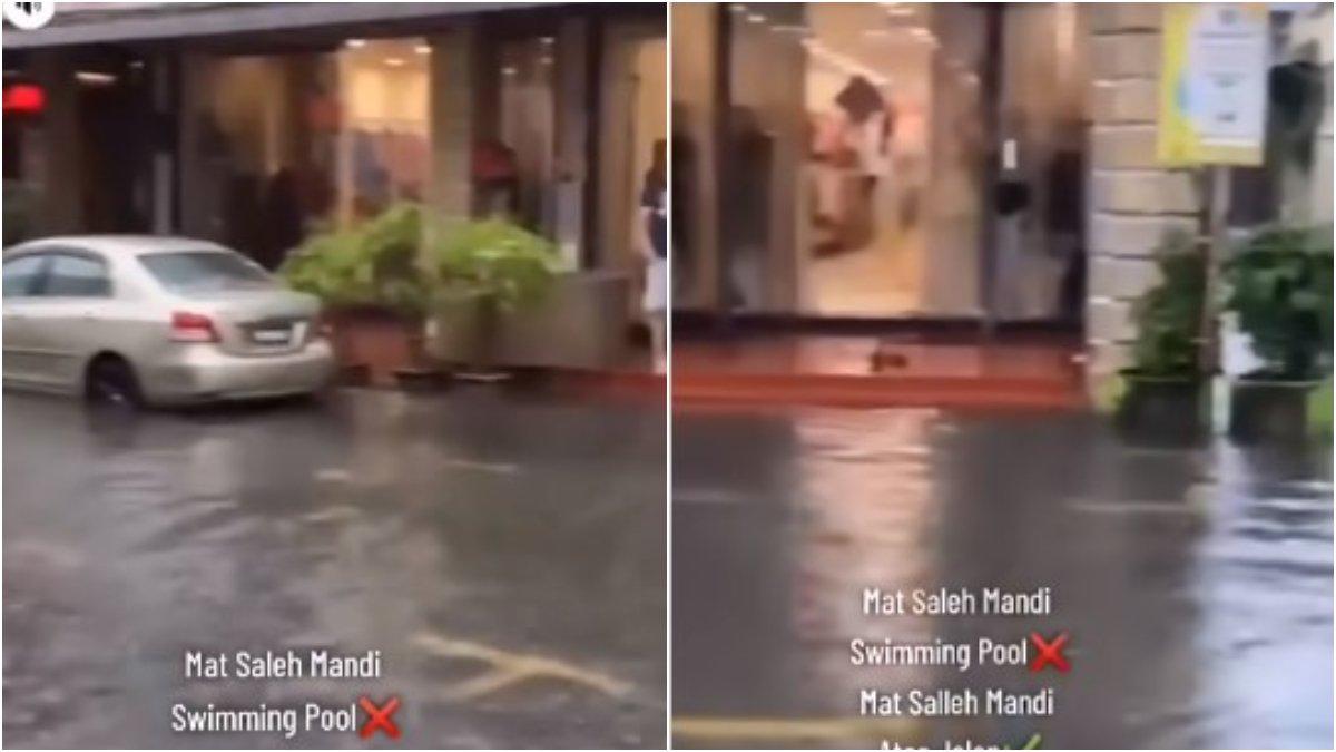Genangan banjir di Penang, Malaysia.