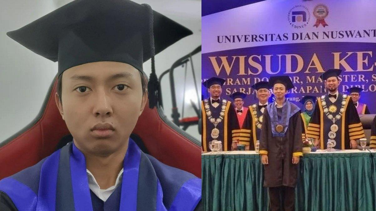 Ghozali Everyday baru saja wisuda kelulusan