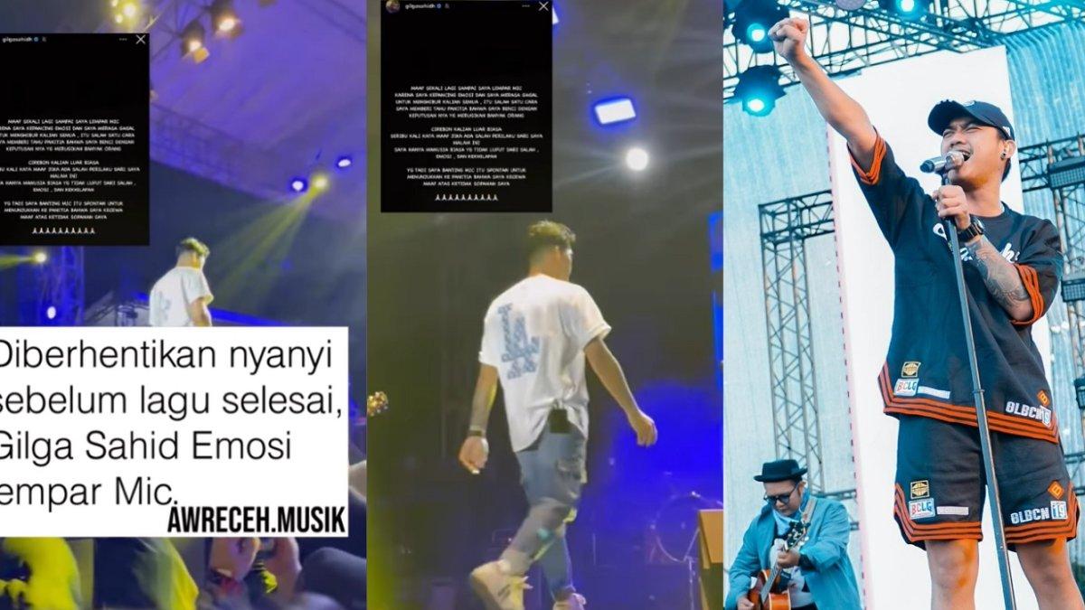 Gilga Sahid emosi hingga banting mic