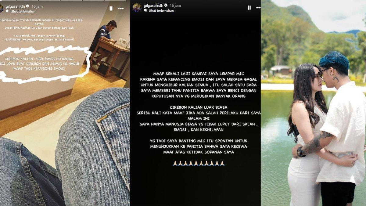Gilga Sahid minta maaf karena aksi lempar mic saat manggung