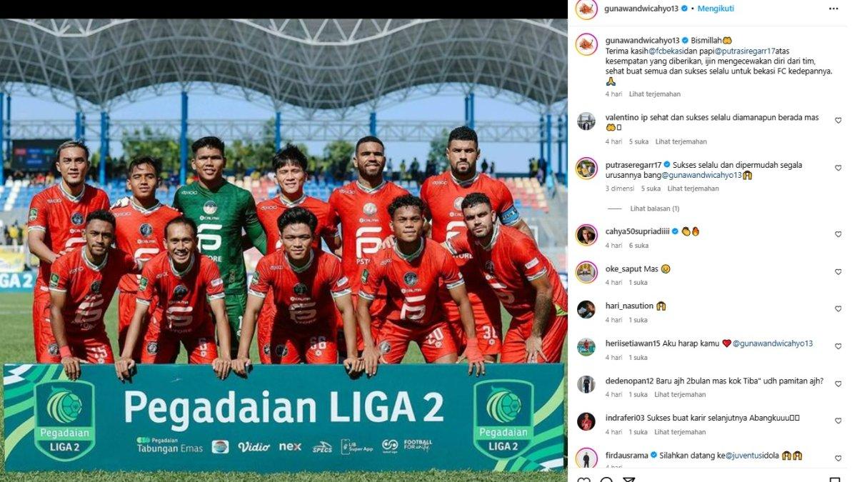 Gunawan Dwi Cahyo undur diri dari FC Bekasi City
