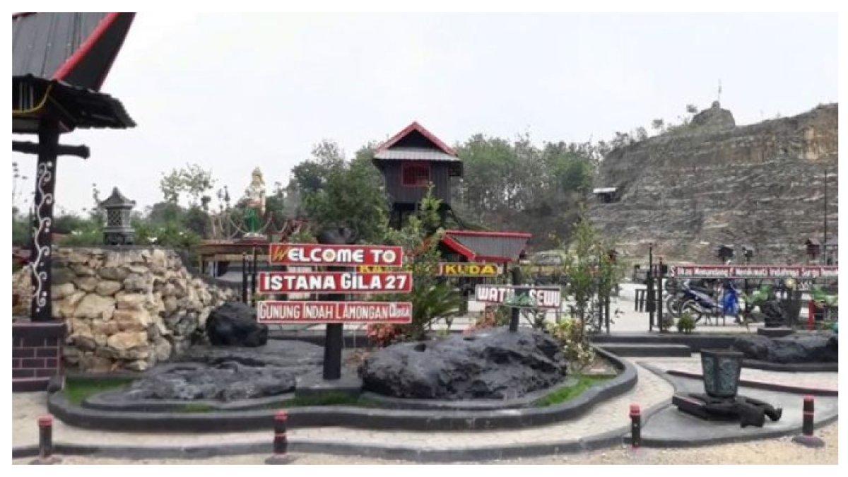 WISATA GUNUNG MAS LAMONGAN - Cuma 18 km dari Lamongan Istana Gunung Mas, bekas tambang kapur jadi wisata estetik bernuansa budaya. Viral di TikTok dan Instagramable.