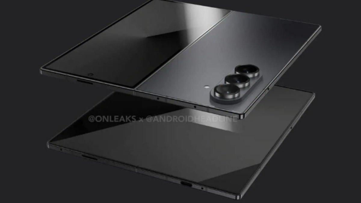HP KELUARAN TERBARU - Gambar render Samsung Galaxy Z Fold 7 yang dibagikan oleh tipster OnLeaks. Galaxy Z Fold 7 rilis pada Juli 2025.
