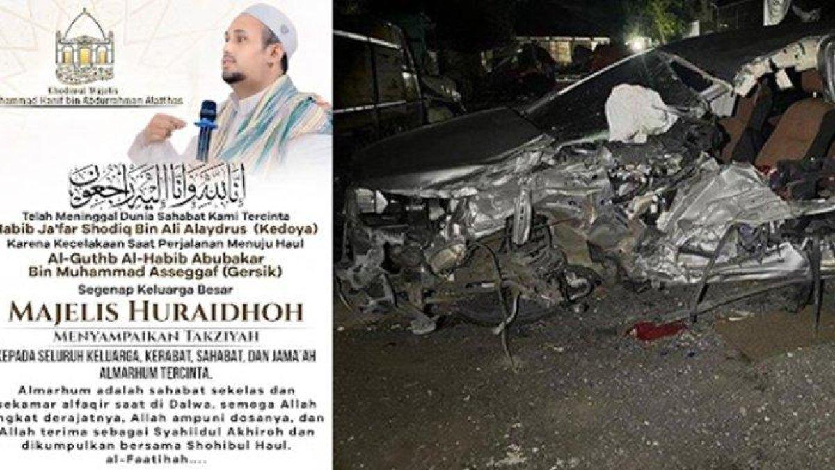 Habib Jafar Shodiq meninggal dunia akibat kecelakaan
