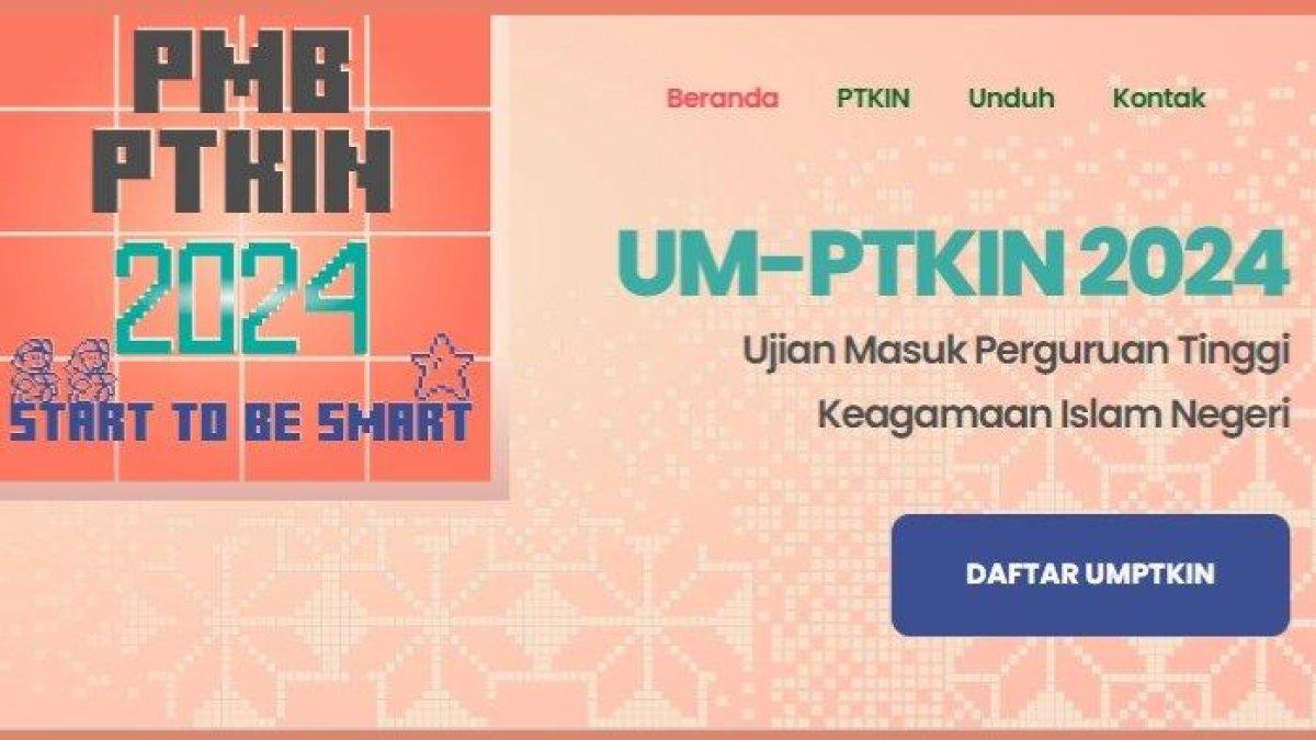 Halaman website UM-PTKIN