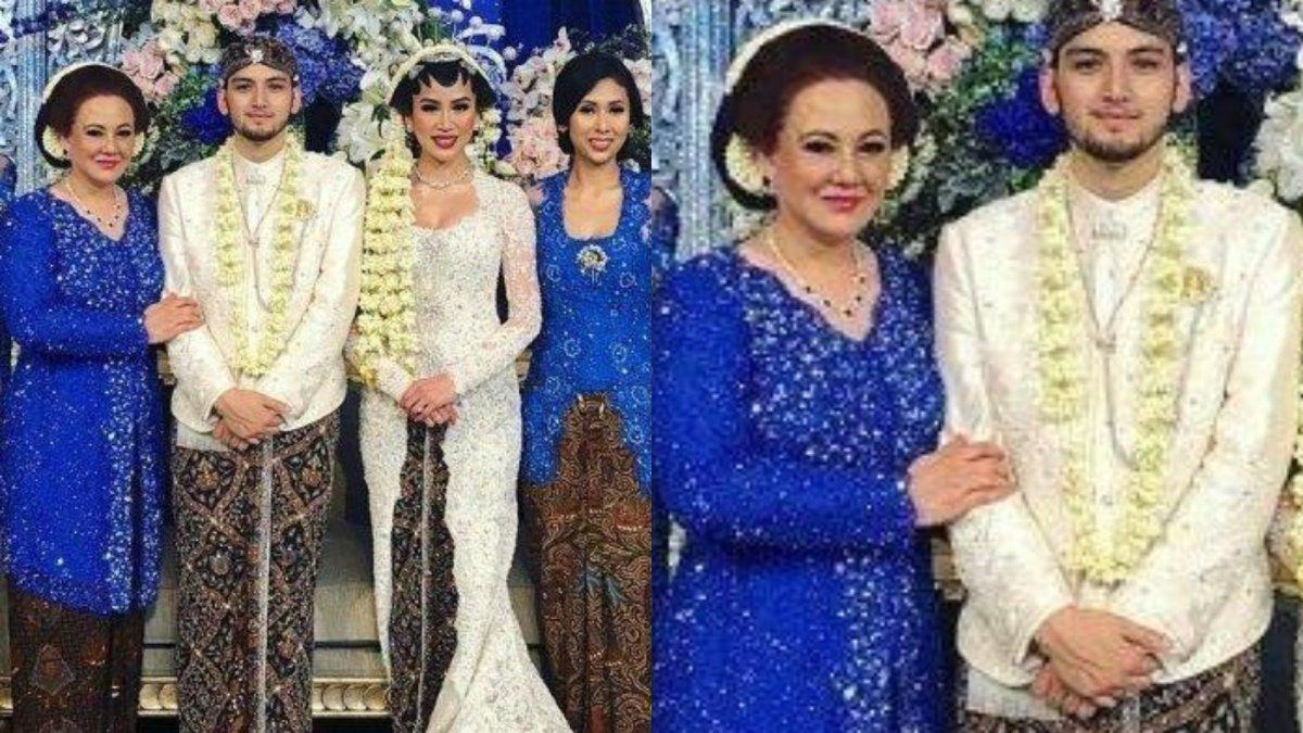 Halimah di pernikahan putra bungsunya.