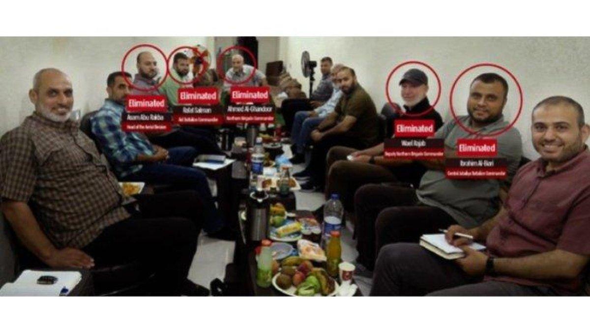 IDF telah merilis 11 foto yang diduga merupakan pemimpin senior kelompok militan Hamas Palestina, yang sedang berkumpul di terowongan.