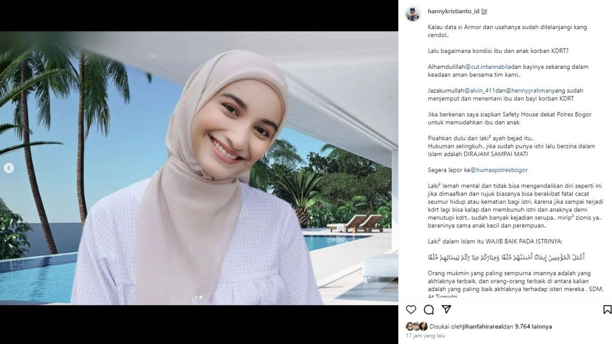 Hanny Kristianto ungkap kondisi terkini Cut Intan Nabila