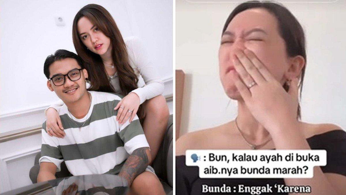 Happy Asmara pamer cincin di jari manis saat jawab pertanyaan soal pernikahan dengan Gilga.