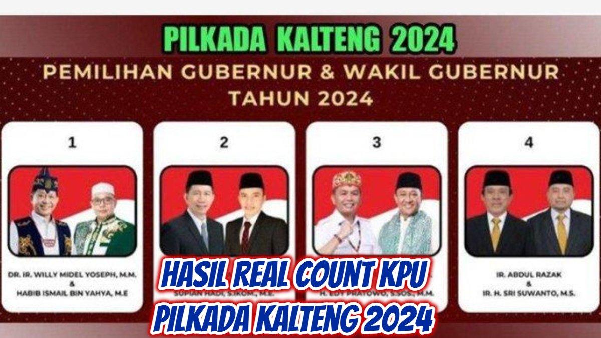 Deretan pemenang Pilkada Kalimantan Tengah 2024 mulai dari tingkat provinsi, kota, hingga kabupaten