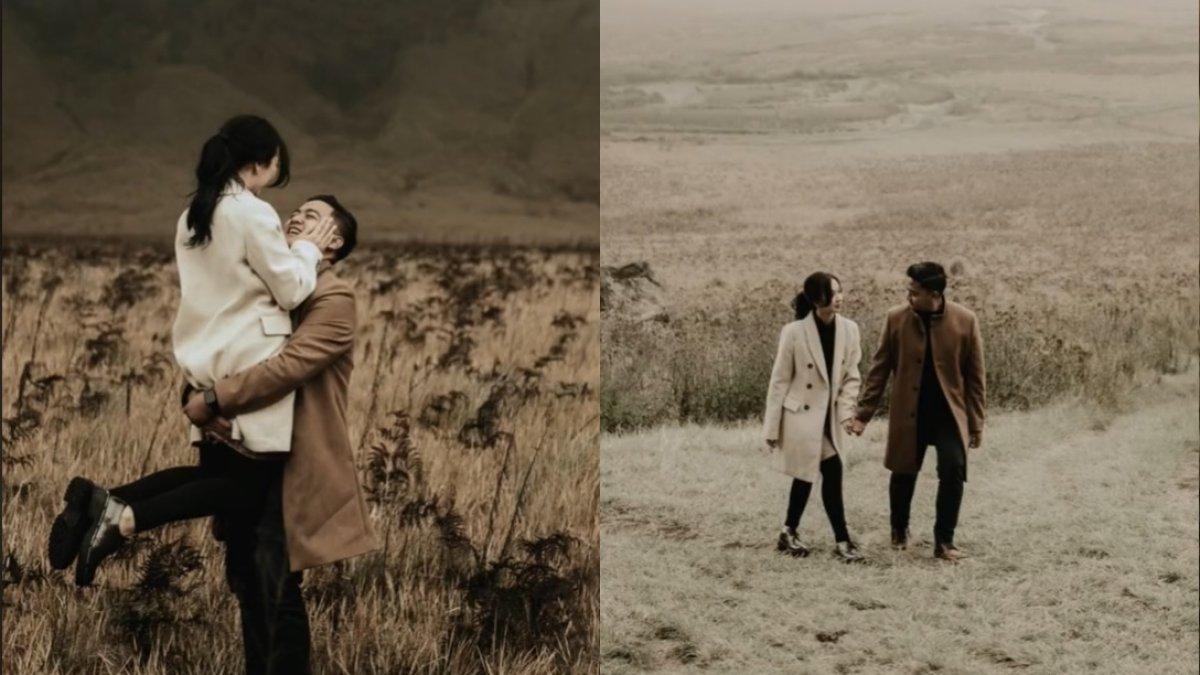 Hasil foto prewed Dhia Karima di Bromo