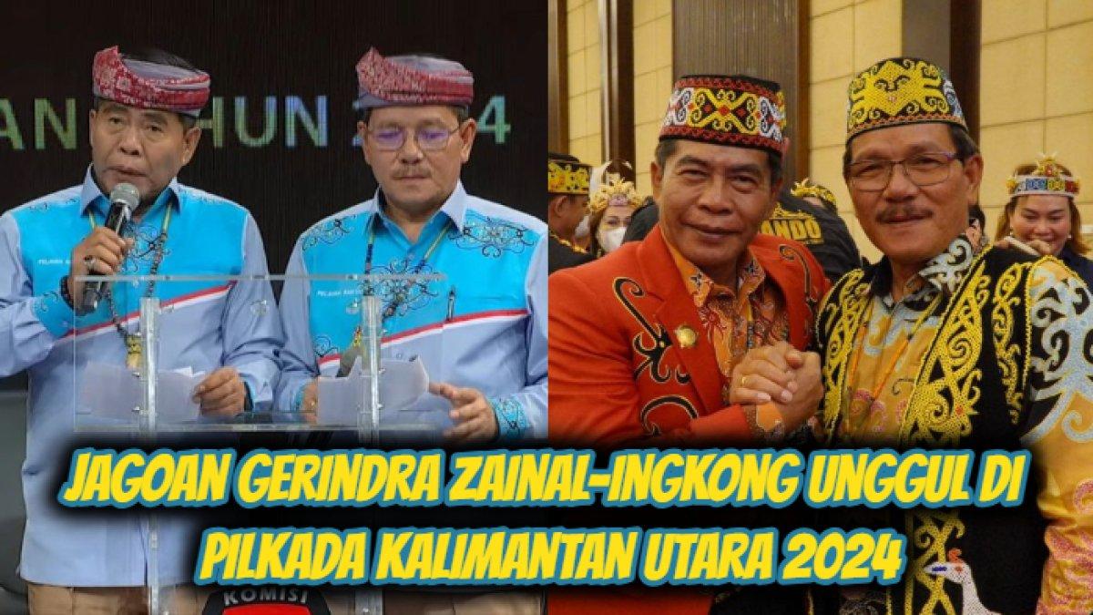 Hasil quick count Pemilihan Kepala Daerah (Pilkada) Kalimantan Utara (Kaltara) 2024, Zainal-Ingkong, Sulaiman-Adri Patton, Yansen-Suratno.