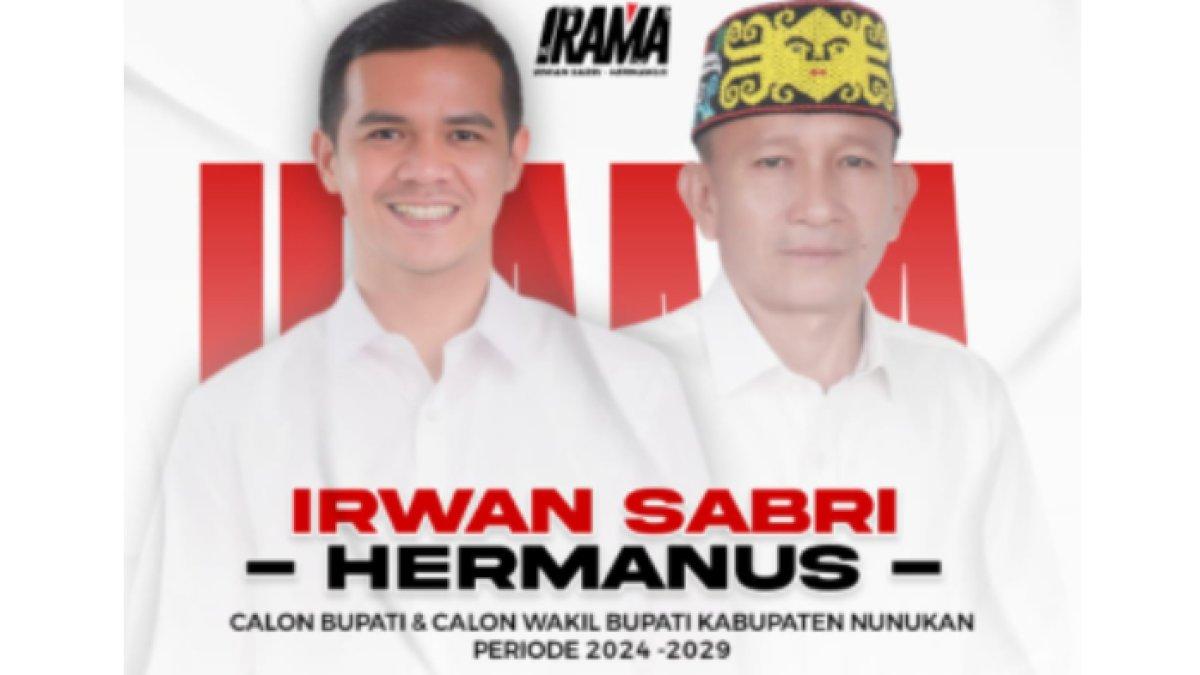 Hasil quick count sementara Pilkada Nunukan, Kalimantan Utara 2024, Irwan Sabri–Hermanus (IRAMA), Andi Akbar–Serfianus (GAAS), Basri–Hanafiah.