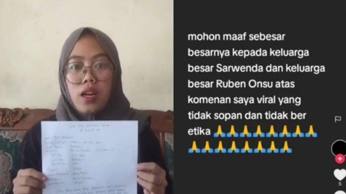 Haters yang sebut Betrand Peto gantikan Ruben Onsu disomasi Sarwendah. Kini melas minta maaf