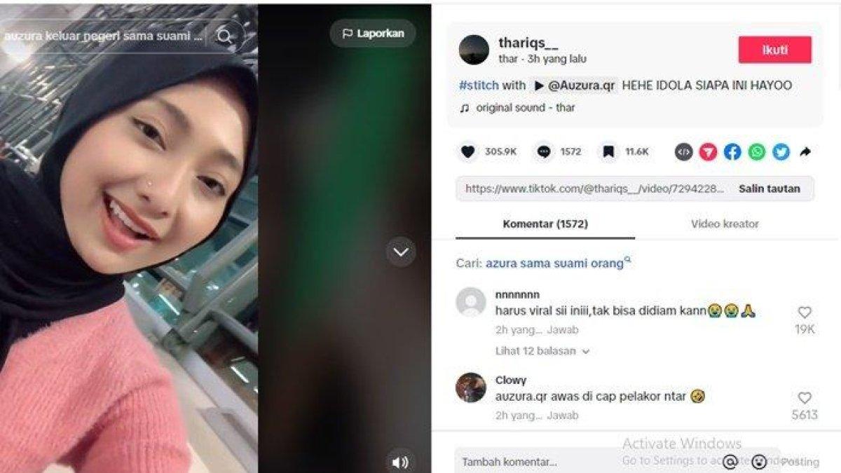Heboh Selebgram Auzura dituding sedang ke luar negeri bersama suami orang