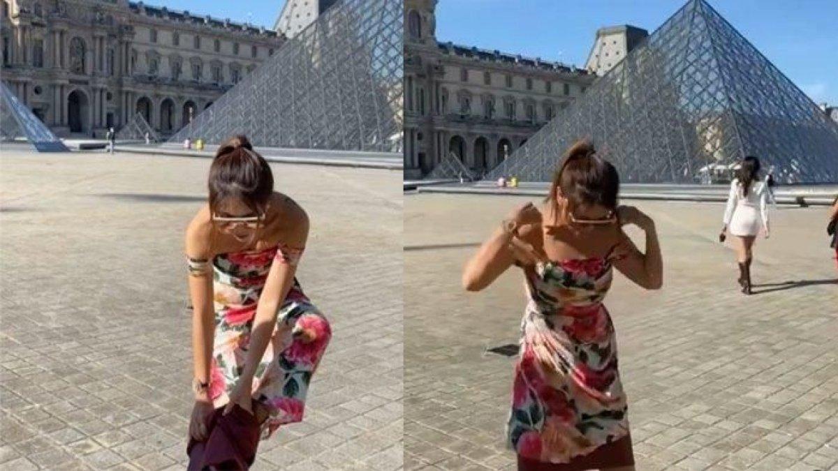 Helena Lim nekat ganti baju di tengah keramaian Paris.
