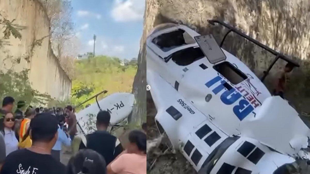 Helikopter jatuh di Badung, Bali