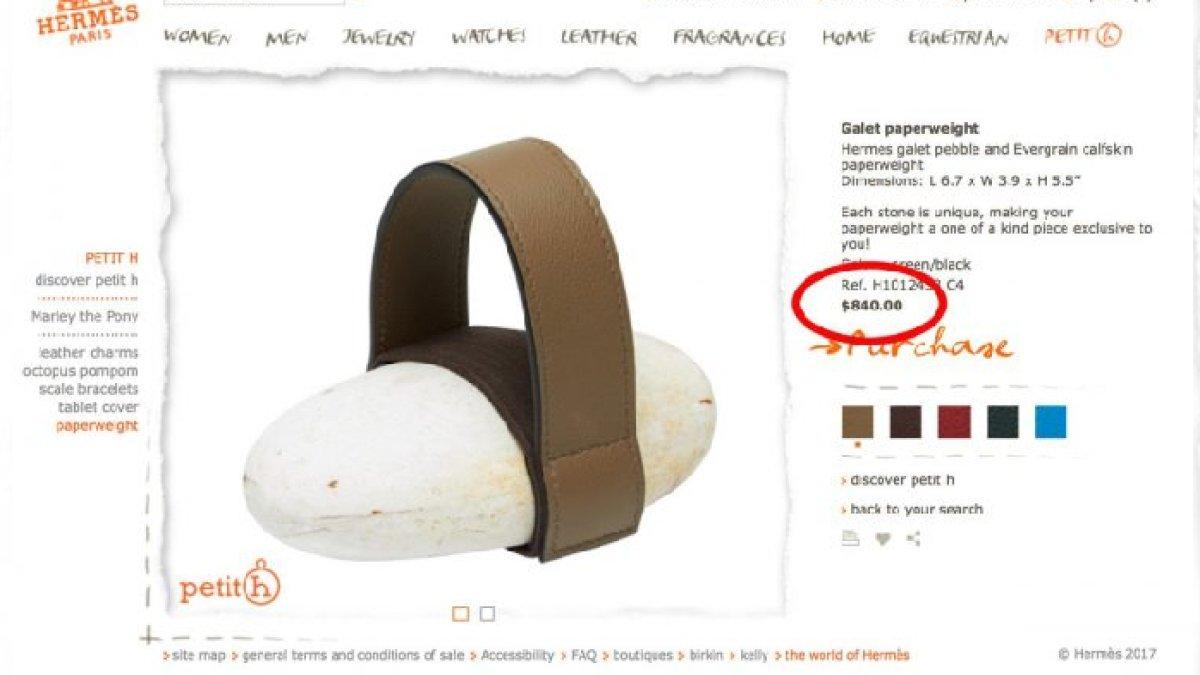 Hermes Jual Batu Sungai dengan Tali Kulit, Fungsi Sepele tapi Harga Selangit