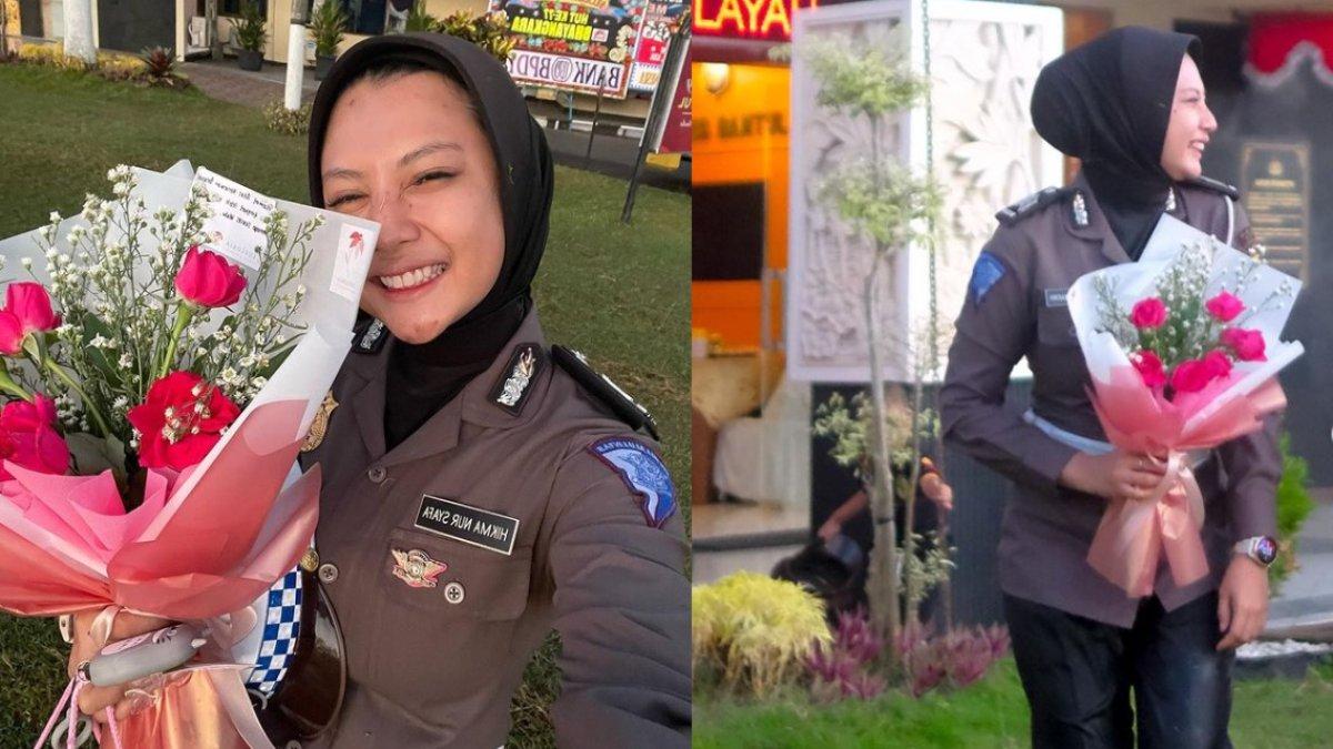 Hikma Nur Syafa naik pangkat menjadi brigadir