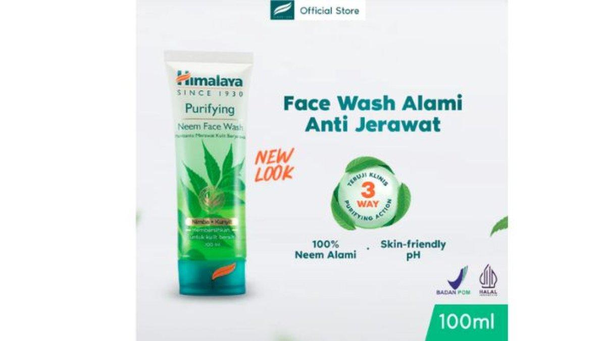 FACIAL WASH ALFAMART - Foto produk Himalaya Purifying Neem Facial Wash, diolah dari himalayawellness.id, Selasa (8/4/2025). Berikut rekomendasi sabun cuci muka atau facial wash murah di Alfamart.
