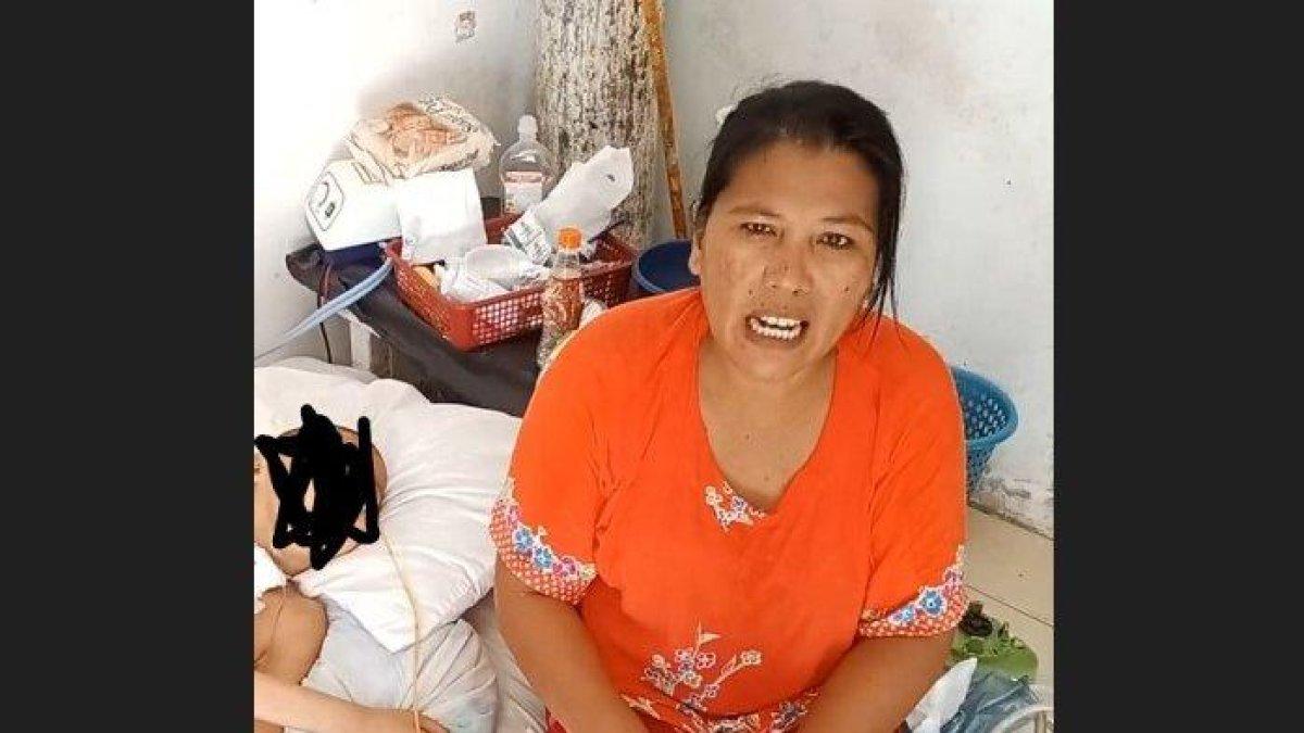 Hotmaida Manalu pilu melhat kondisi putranya
