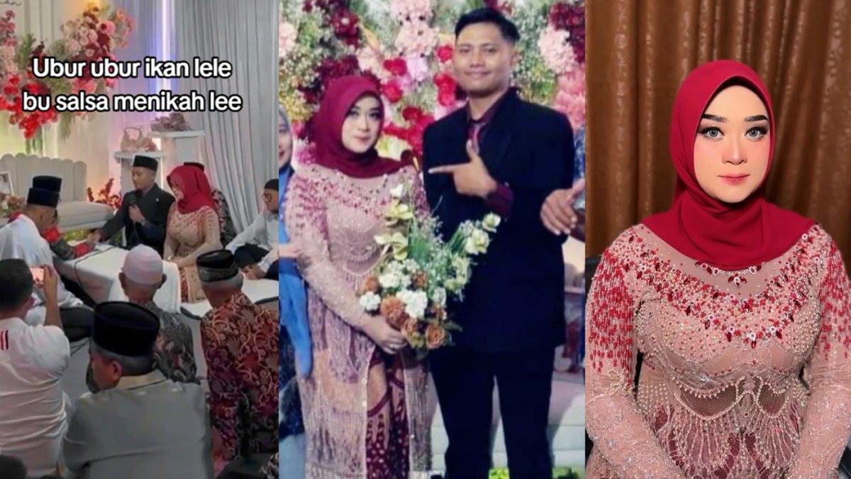 IBU GURU SALSA MENIKAH - Capture unggahan TikTok @jalan.kencong pada Minggu (2/3/2025). Ibu Guru Salsa menikah setelah terseret skandal video tak pantas