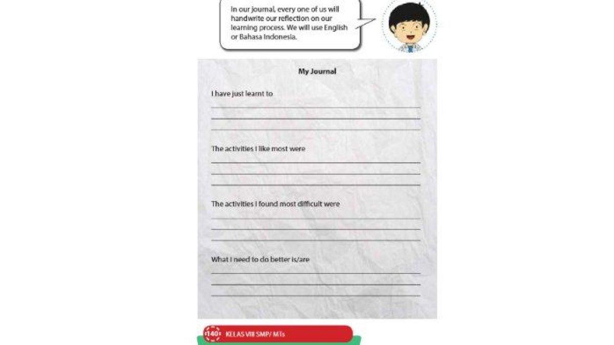 ILUSTRASI KUNCI JAWABAN: Bahasa Inggris Kelas 8 SMP Kurikulum 2013 (K-13)