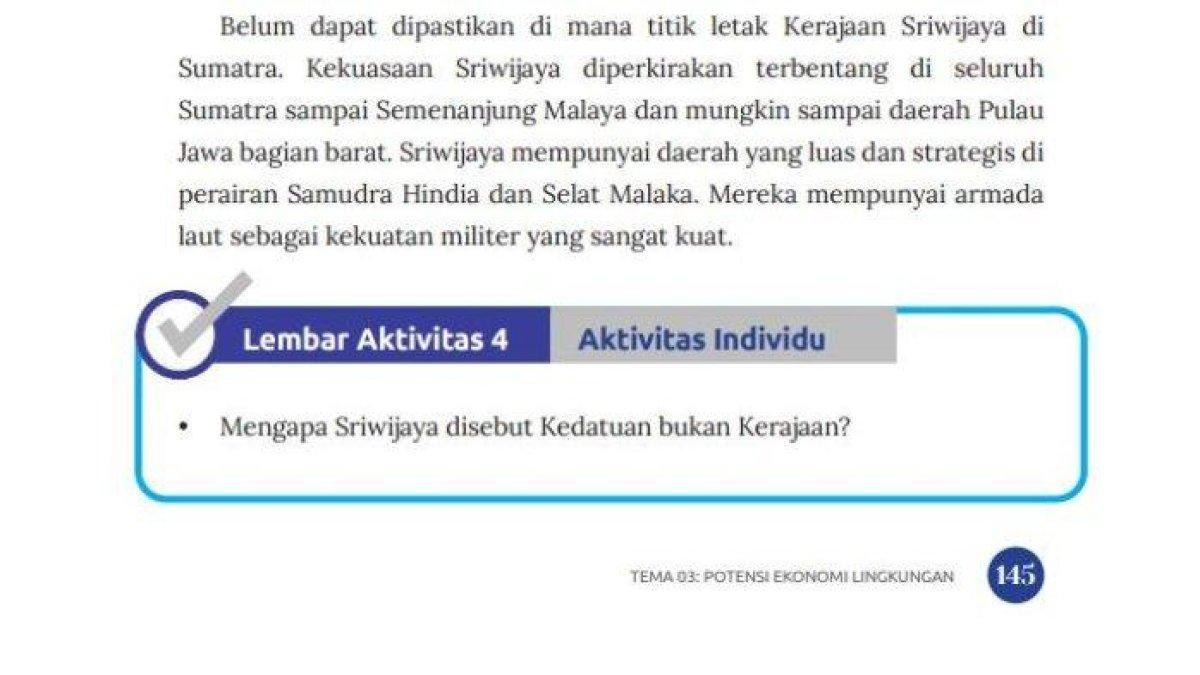 ILUSTRASI KUNCI JAWABAN: IPS Kelas 7 SMP Halaman 145