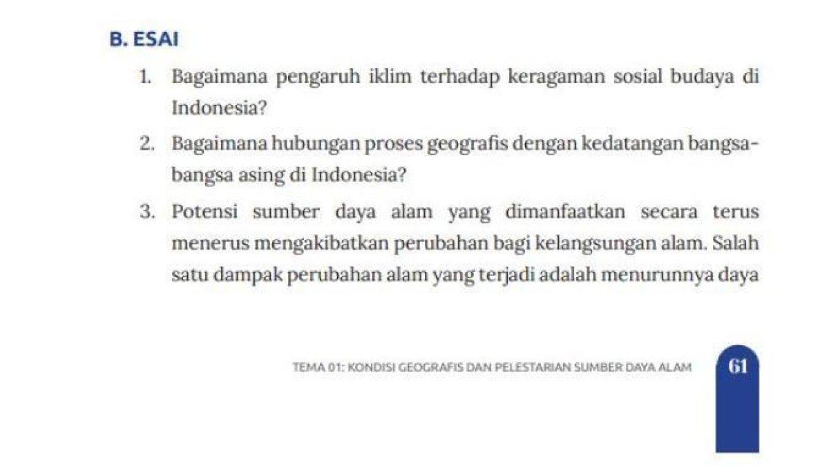 ILUSTRASI KUNCI JAWABAN: IPS Kelas 8 SMP