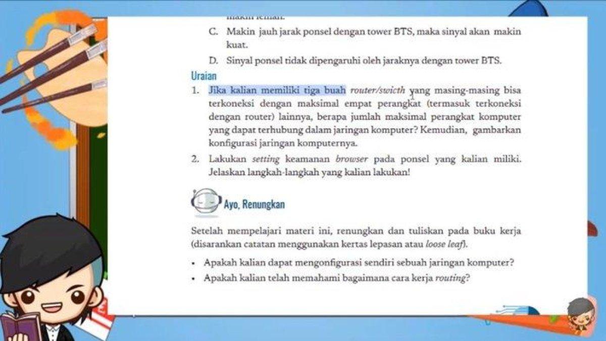 ILUSTRASI KUNCI JAWABAN: Informatika Kelas 8 SMP