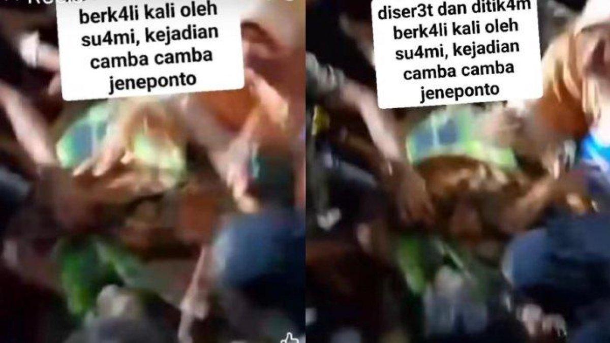 KDRT - Jenazah seorang Ibu Rumah Tangga (IRT) di Desa Camba-camba, Kecamatan Batang, Kabupaten Jeneponto, Sulawesi Selatan (Sulsel) disemayamkan di rumah duka. Korban meninggal dunia usai dianaya oleh suami