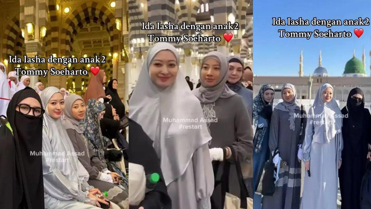 ISTRI BARU TOMMY - Momen Ida Iasha umroh bareng dengan Tommy Seoharto dan anak-anaknya diunggah TikTok @fwdsheesh pada Jumat (7/2/2025). Shandy Harun sebut Ida Iasha kini berstatus sebagai istri Tommy Soeharto