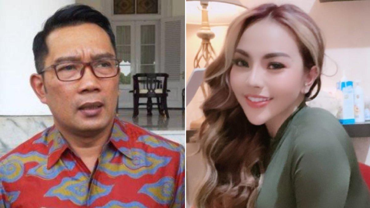 ISU RIDWAN KAMIL - Gubernur Jabar Ridwan Kamil di Gedung Pakuan, Senin 21 Oktober 2019 (kiri). Lisa Mariana berpose dan diunggah di Instagram-nya pada Agustus 2024. Ridwan Kamil bantah telah hamili dan telantarkan anak Lisa Mariana.
