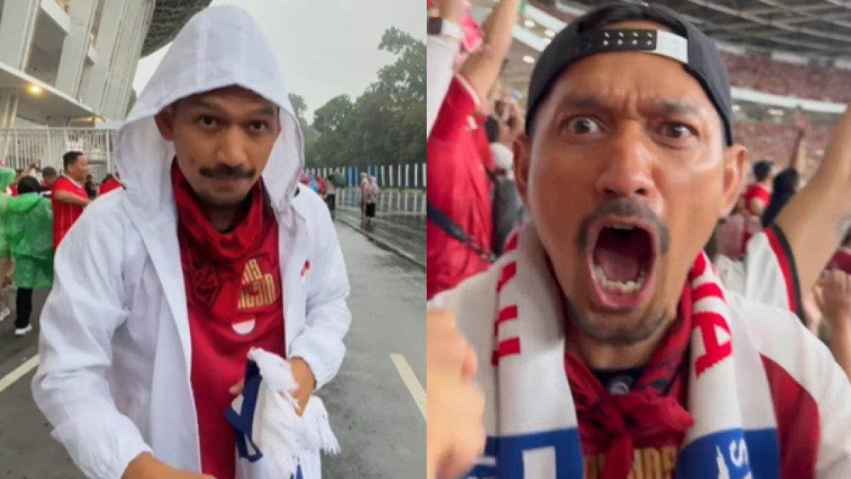 Ibnu Jamil menonton Timnas Indonesia