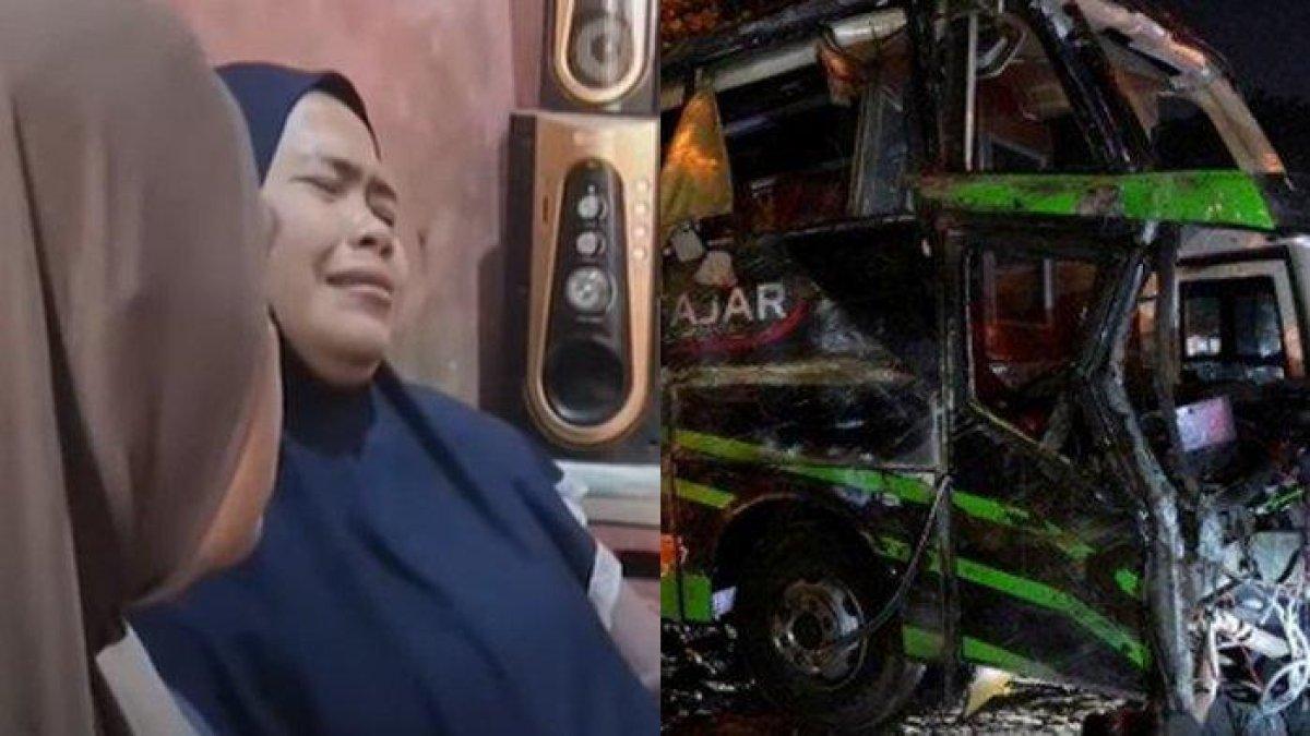 Ibu Intan salah satu korban kecelakaan maut di Subang