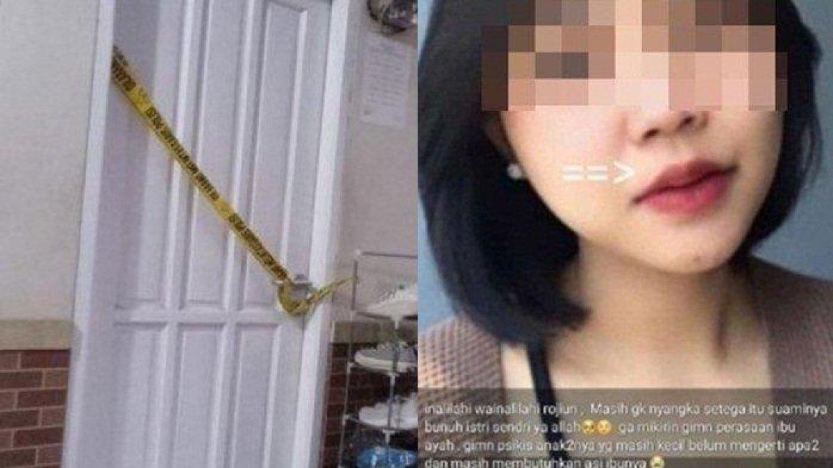 Ibu M korban dibunuh suami di Bekasi histeris temukan anak tergelatak tak bernyawa