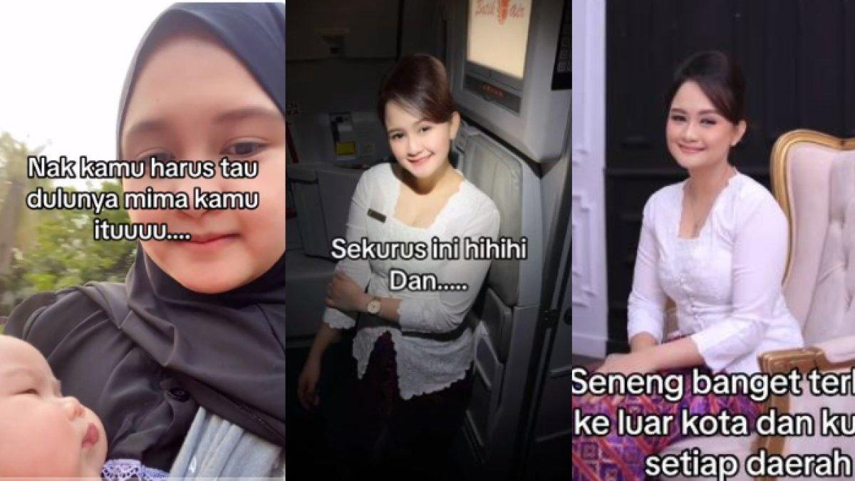 Ibu rumah tangga perlihatkan kenangan saat jadi pramugari kepada sang anak