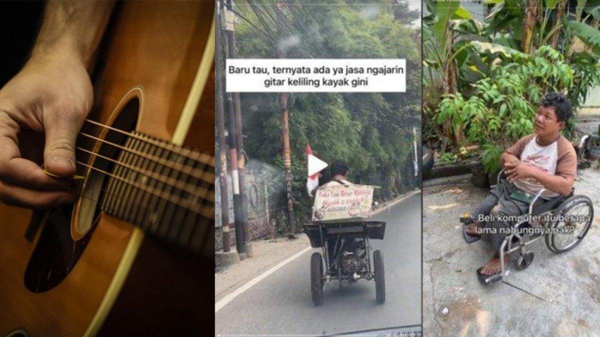 Ifan, pria disabilitas tawarkan jasa les gitar keliling