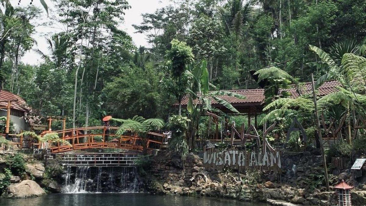 Ilustrasi Umbulan Tanaka Waterfall, Malang, Jawa Timur