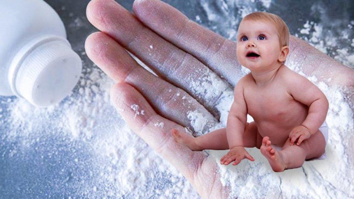 Ilustrasi  bedak bayi